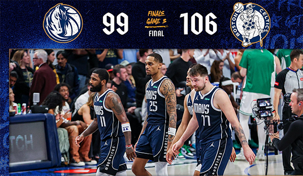 欧文35分无力回天 独行侠惨遭凯尔特人3-0领先