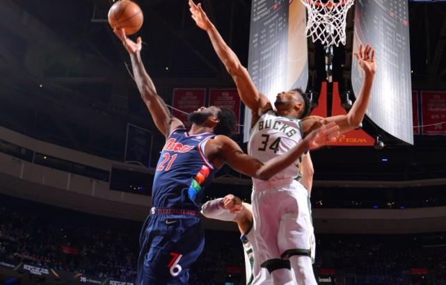 NBA排名出炉:雄鹿升至第二76人跌至第四 篮网守住东部第八