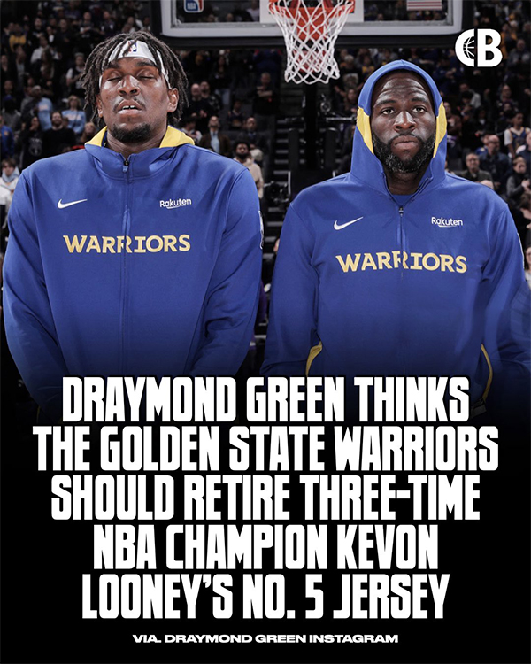 今夏全力减重！勇士三冠成员卢尼，其 5 号球衣退役有望？追梦表态应退役