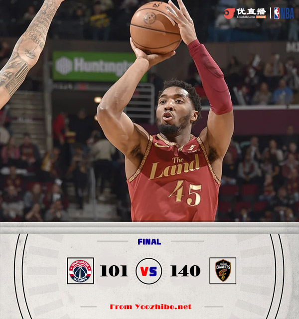 骑士140-101轻取奇才 斯特鲁斯24分 阿伦17+19+7 库兹马16分