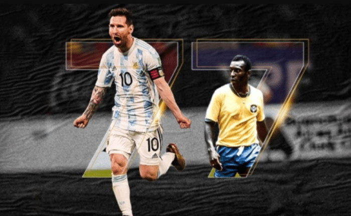 破纪录之夜上演帽子戏法，梅西踢疯了，超贝利成南美国家队射手王