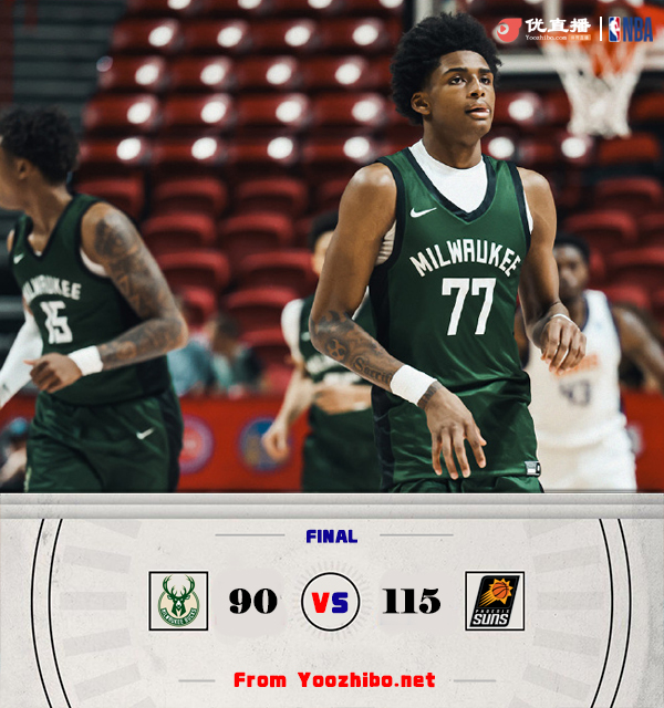 太阳115-90战胜雄鹿 以赛亚-王19分 利文斯顿20+8