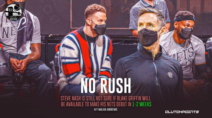 纳什透露格里芬或再缺1-2周，杜兰特将再次复查，都没有具体复出时间表