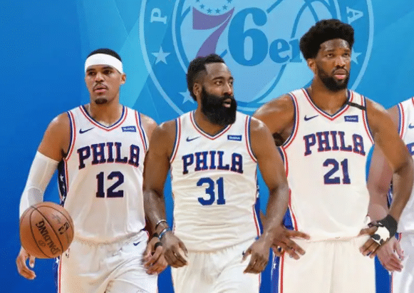 76人惨遭大逆转！恩比德30分，哈登12中3太拉胯，猛龙3人得分20+