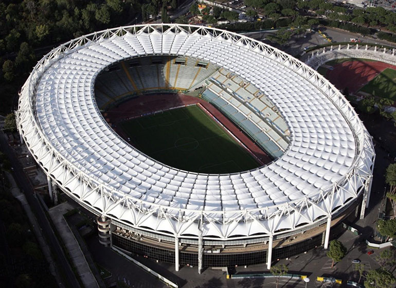 意甲罗马球队场馆-罗马奥林匹克球场