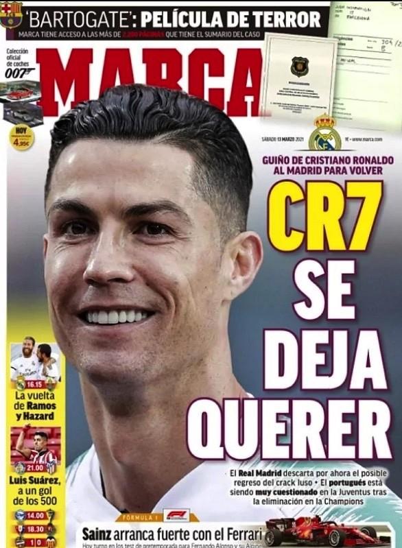 重组BBC？好友证实C罗愿意回皇马！老佛爷开条件：大幅降薪+1年短约