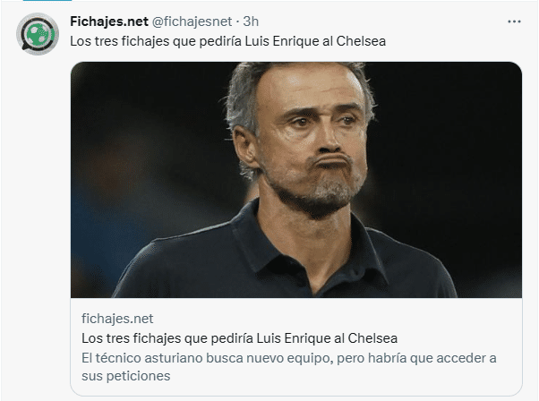 西媒：切尔西想让恩里克取代波特