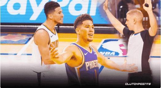 布克被驱逐原因曝光，主裁给出答案，詹姆斯反应太真实