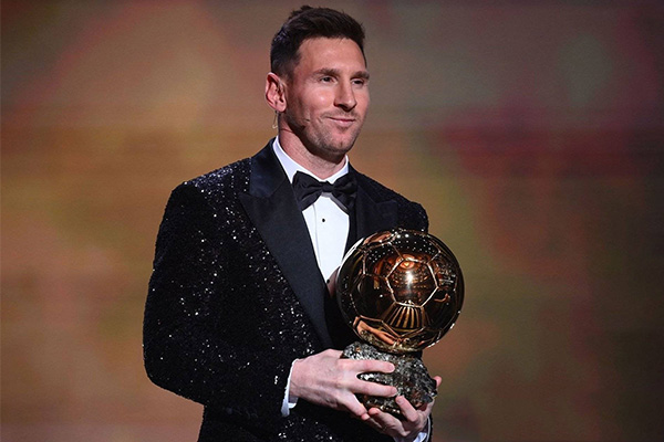 梅西金球奖获奖年份？梅西第七次获金球奖！