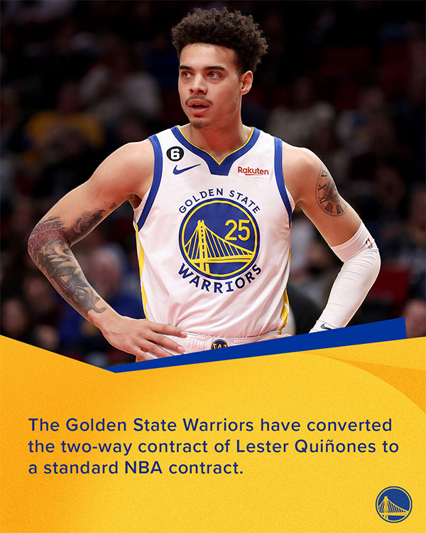 勇士官宣两笔操作：转正后卫后再签后卫 库里领衔17人新阵冲季后赛