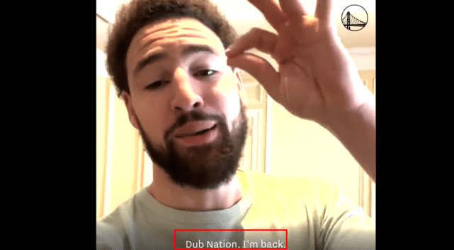 汤普森宣布复出！库里第一时间换头像表达心情，941天等待结束