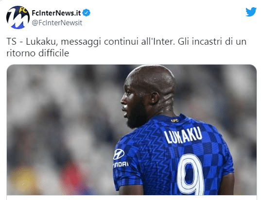 卢卡库联系马洛塔，愿降薪一半回国米