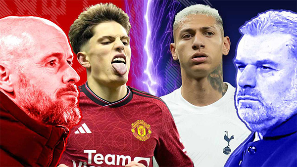 曼联战热刺6人复出，拉爵观战不容有失！滕哈格解释安东尼零进球