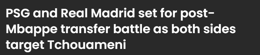 不给活路是吧？姆巴佩要求巴黎和皇马抢琼阿梅尼