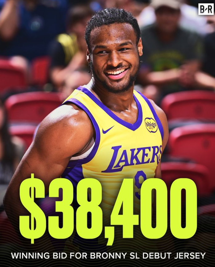 布朗尼夏联首秀球衣卖出3.84万美元天价，球迷调侃：是詹皇买的？