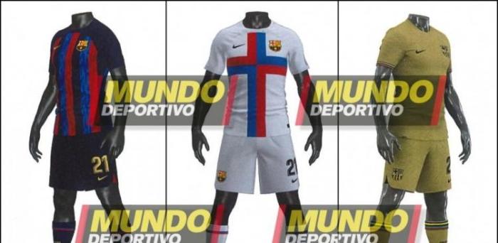 巴萨下赛季球衣谍照：主场加入深蓝条纹，客场金色