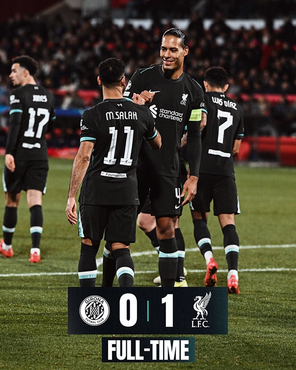 无惧魔鬼签运！利物浦六战全胜仅丢一球，昂首挺进欧冠 16 强行列