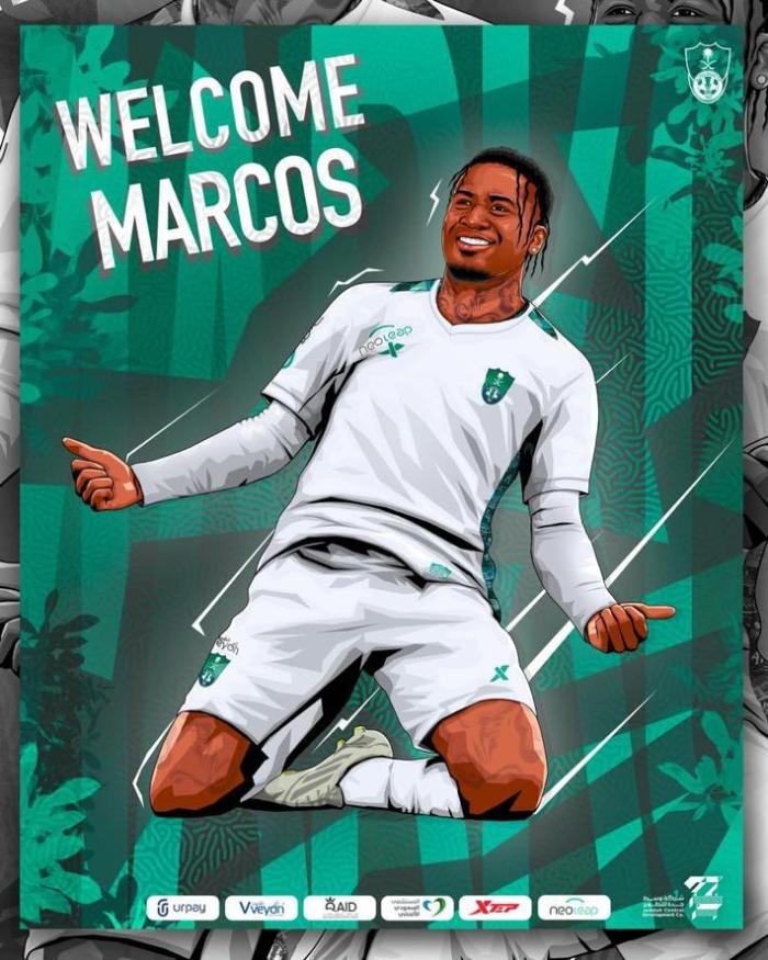 官方：中超金靴马尔康加盟沙特甲吉达国民