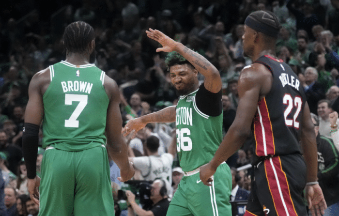 绿军四将合砍89+14记三分：打爆热火拒绝1-4 创历史第一纪录