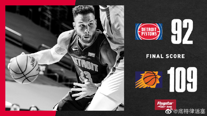 太阳109-92击败活塞 布克23分 保罗20+7+9