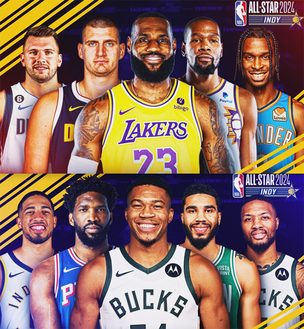 穆雷鲍尔入选全明星，26人大名单出炉：4大新人入围