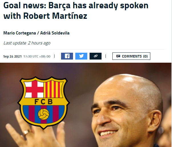 巴萨接洽马丁内斯，拉波尔塔最青睐他