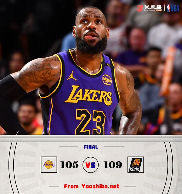 太阳109-105复仇湖人 杜兰特30+8 布克33分 浓眉29+15