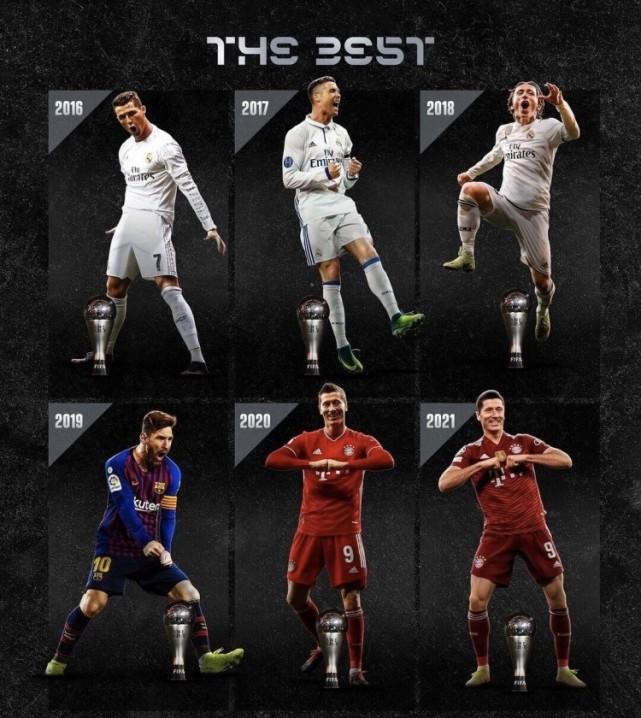 梅西FIFA最佳次数落后莱万C罗！西媒怒喷：无法理解！球王被不公对待