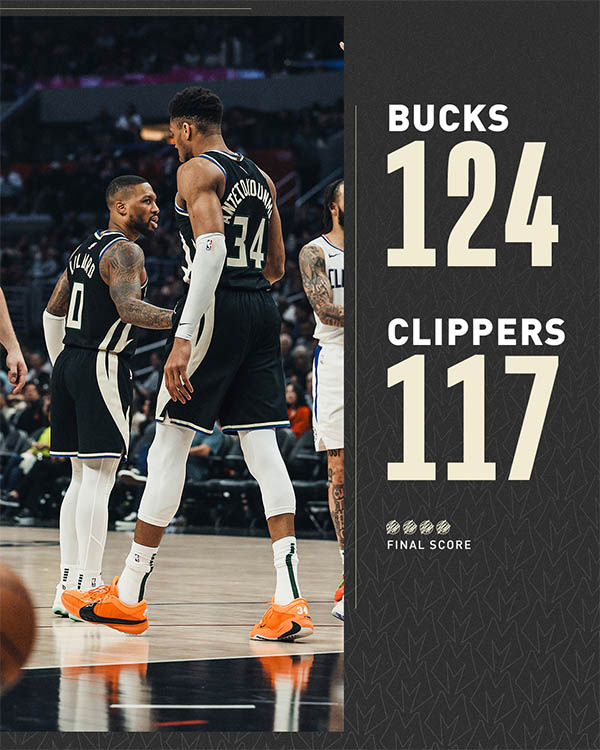 利拉德35+11+7双杀快船！末节16分完胜哈登 联手字母哥连创纪录