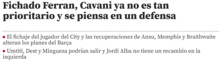 世体：签下费兰后，AZP可能成为巴萨下个目标