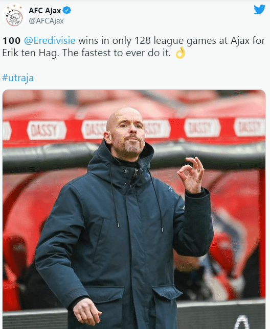 滕哈格同意执教曼联，双方签约四年