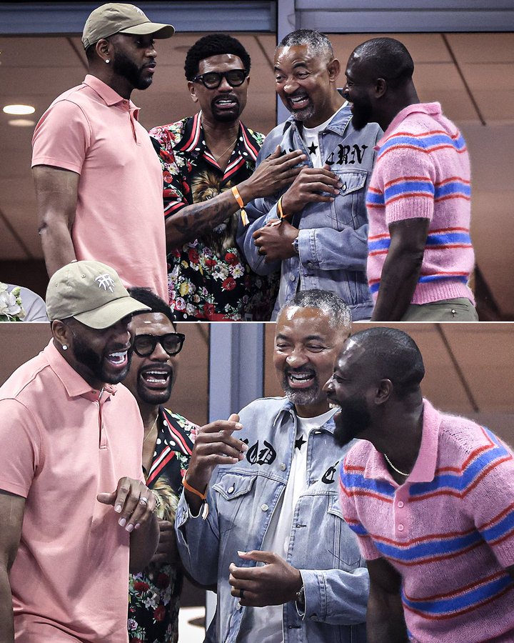 NBA四大名宿惊喜同框，麦迪韦德咧嘴畅笑热聊正欢