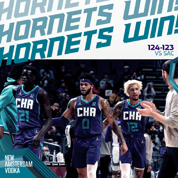 黄蜂124-123险胜国王 马丁罚球准绝杀 福克斯31+5