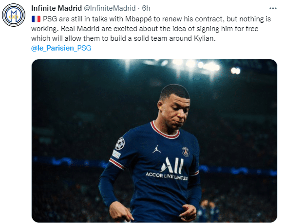 姆巴佩只想续短约，拒绝巴黎4500万税后年薪