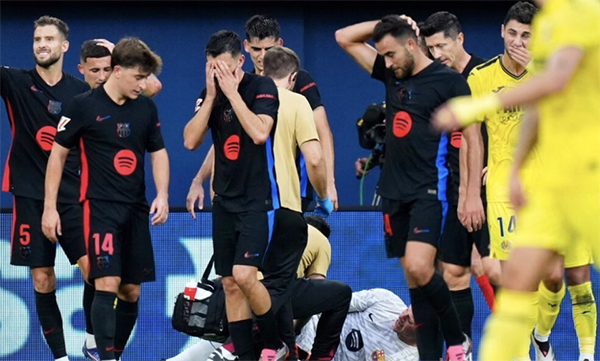 特狮髌腱断裂赛季提前结束，巴萨欲签自由身门神，布拉沃或复出救主