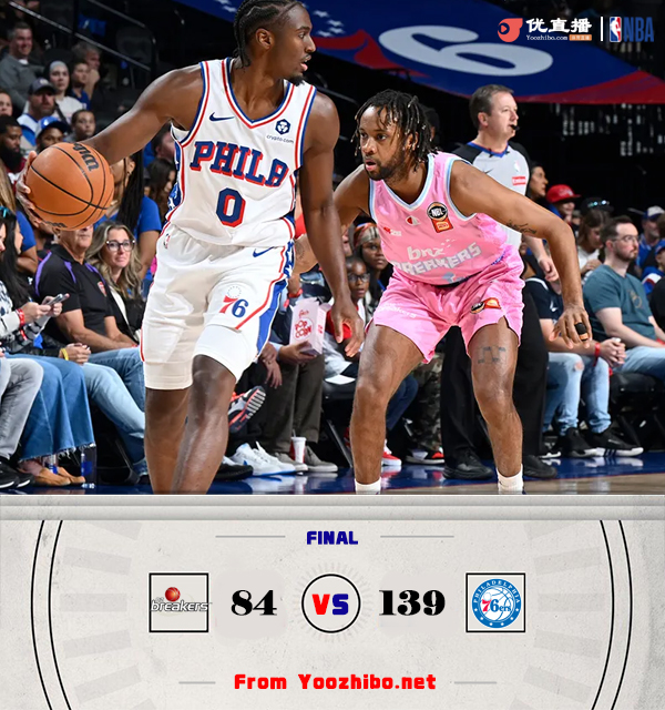 76人139-84大胜新西兰破坏者55分 马克西15分 亚布塞莱6中6