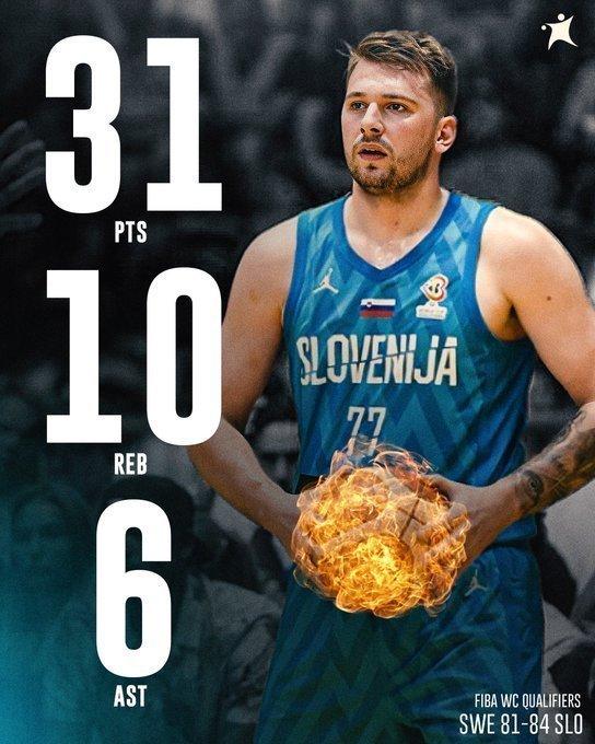 东契奇轰31分险胜瑞典！诺天王捧场搞笑互动 德拉季奇签公牛扎心