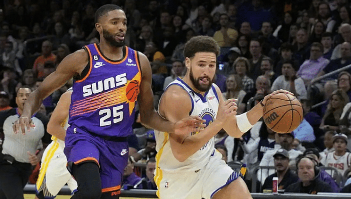 克莱成转折点！勇士输球有多遗憾？末节库里疯狂追分，布克超神