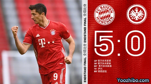 <a href=/zuqiuzhibo/bayern/ target=_blank class=infotextkey>拜仁</a>慕尼黑5-0法兰克福